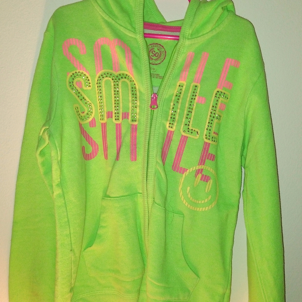 Girls SO zip up hoodie